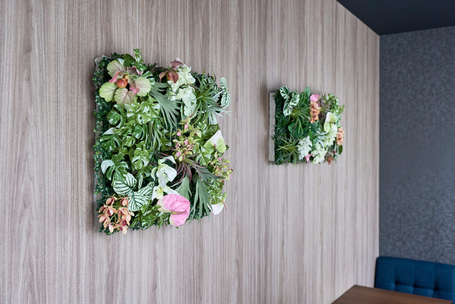 トロピカルなグリーンウォール